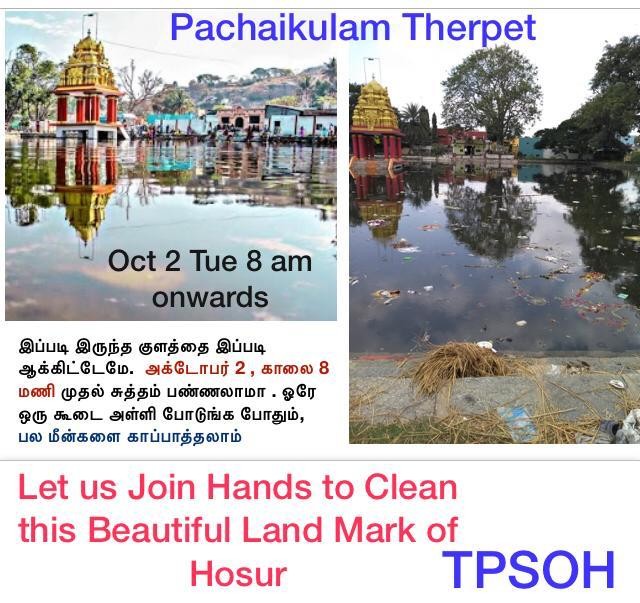 Pachaikulam Therpet Lake Cleaning Programme